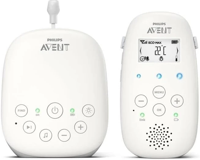 Philips Avent garso auklė DECT su Smart ECO režimu, 50 m, SCD713/26