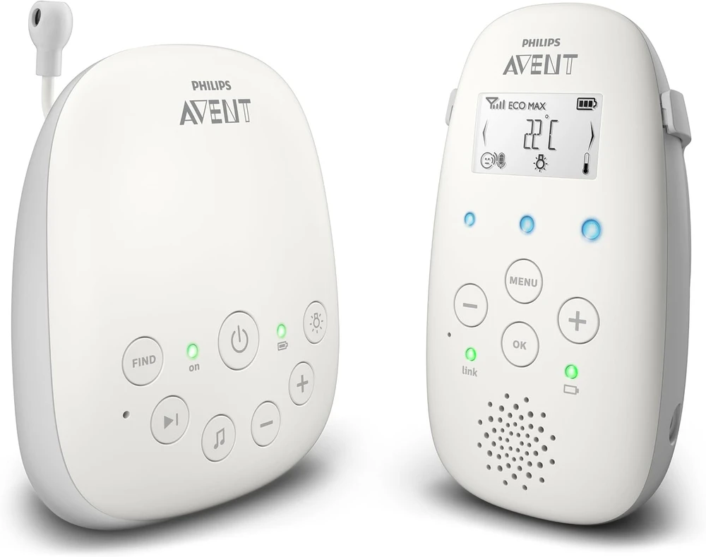 Philips Avent garso auklė DECT su Smart ECO režimu, 50 m, SCD713/26