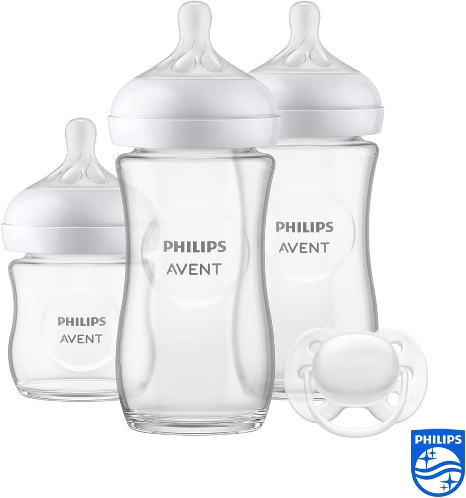 PHILIPS AVENT STIKLINIS BUTELIUKŲ RINKINYS NAUJAGIMIUI NATURAL RESPONSE SCD878/11