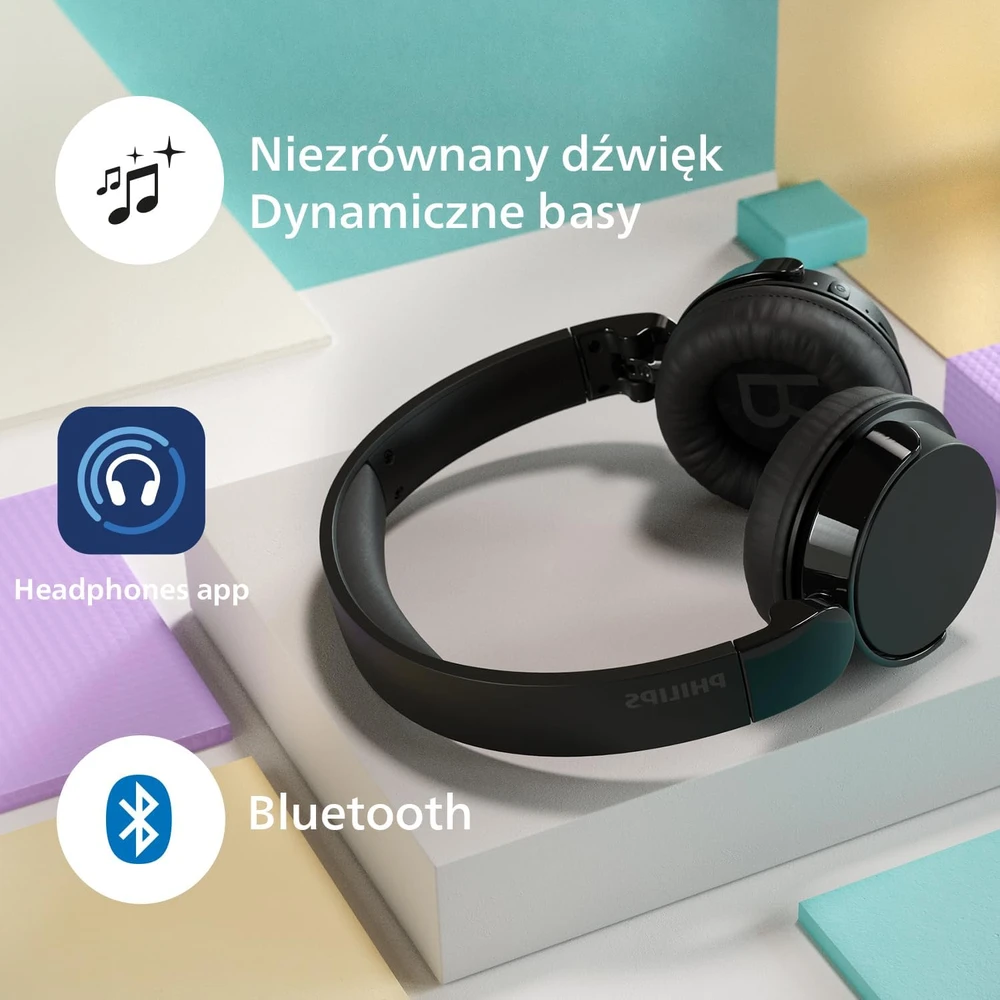 Belaidės ausinės Philips TAH4209BK/00, Juodos