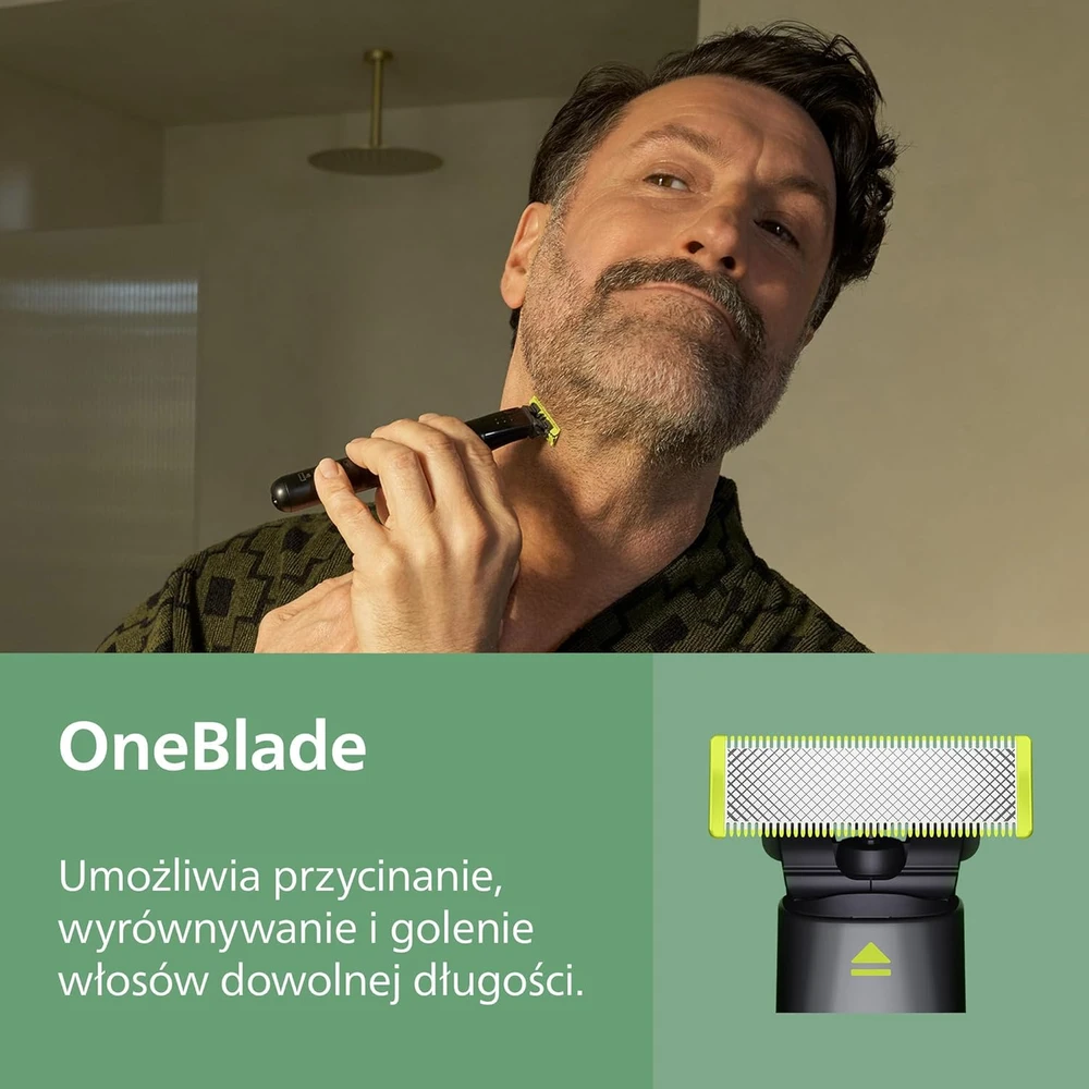 Philips daugiafunkcinis barzdos, plaukų ir kūno trimeris su OneBlade, 23 priedų rinkinys, MG9561/30