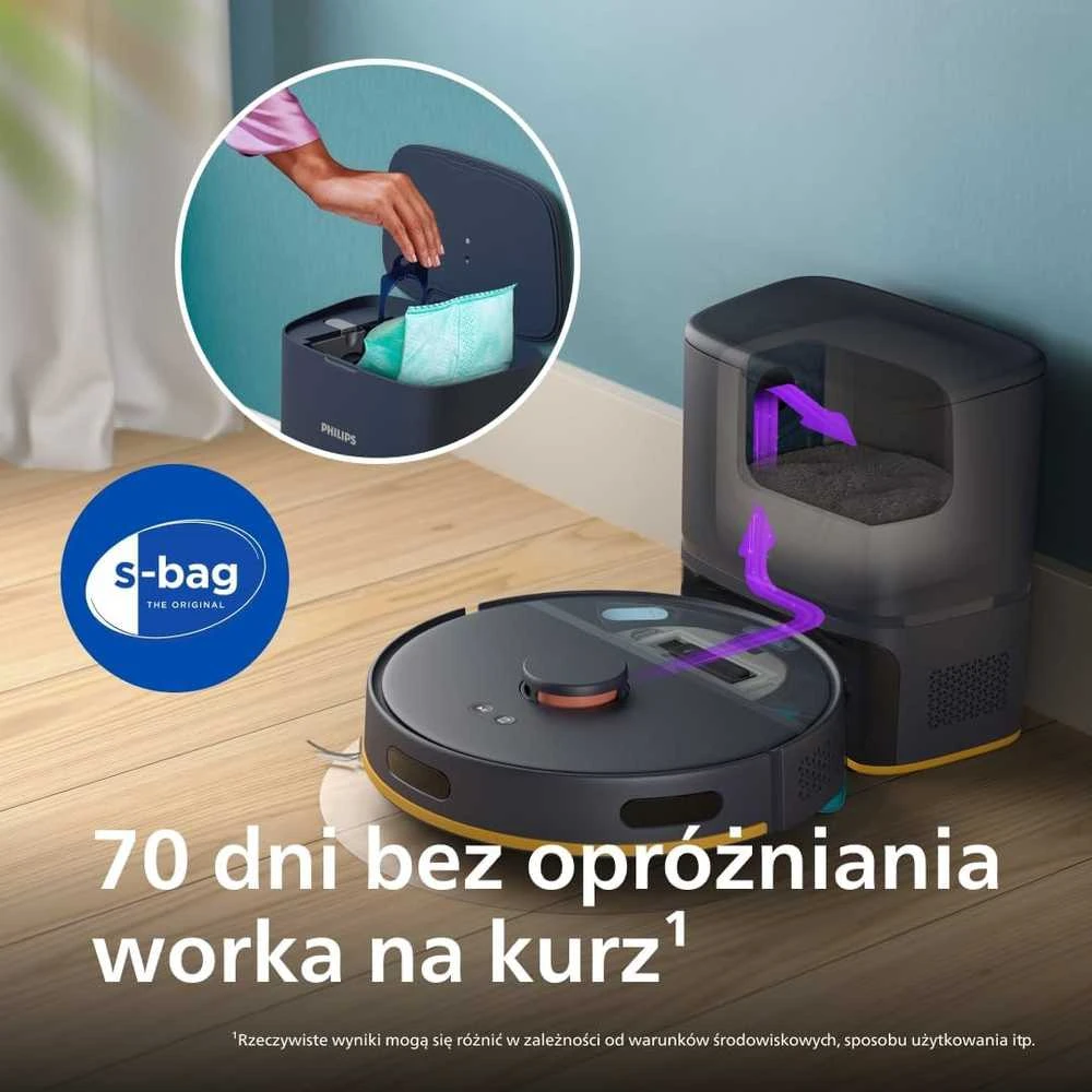 Dulkių siurblys-robotas Philips 2000 Serija XU2100/20, Baltas