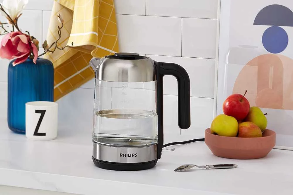Philips elektrinis virdulys 1,7 l 2200 W stiklinis, nuimamas dangtis, HD9339/80