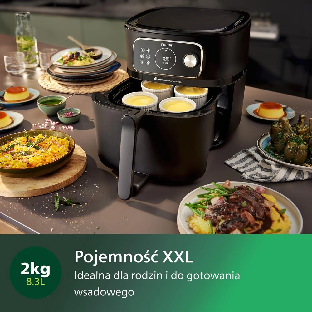 Philips 7000 Series Combi XXL prijungta oro gruzdintuvė HD9876/20