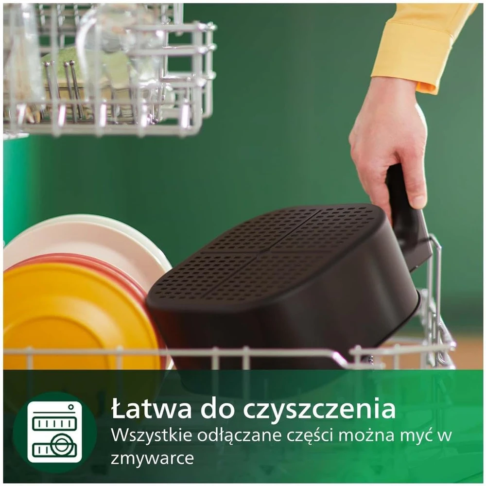 Philips 5000 Series HD9285/00 gruzdintuvė vienvietė 7,2 l 2000 W karšto oro gruzdintuvė Sidabrinis, Baltas