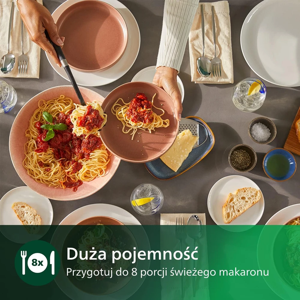 Virtuvinis kombainas Philips makaronų gaminimo aparatas su ProExtrude technologija, 6 formavimo diskai HR2660/00