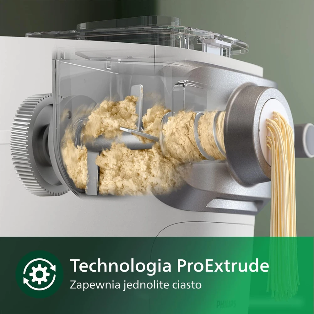 Virtuvinis kombainas Philips makaronų gaminimo aparatas su ProExtrude technologija, 6 formavimo diskai HR2660/00