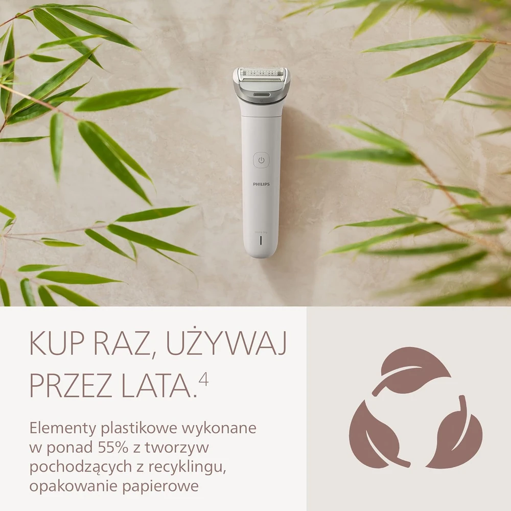 Philips moteriška elektrinė skutimosi mašinėlė su elastinga galvute, akumuliatorinė, BRL159/00