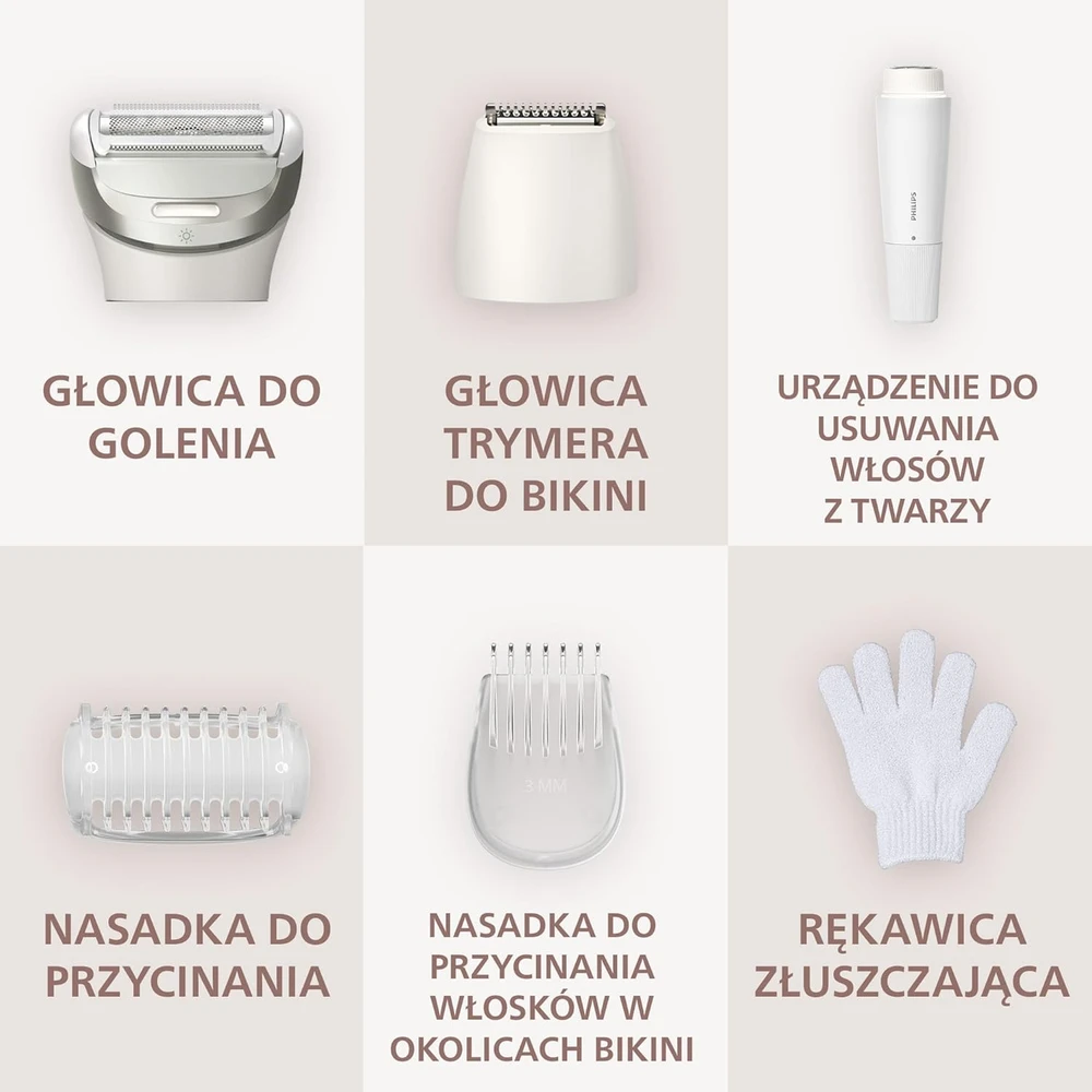 Philips moteriška elektrinė skutimosi mašinėlė su elastinga galvute, akumuliatorinė, BRL159/00