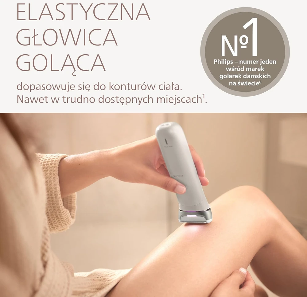 Philips moteriška elektrinė skutimosi mašinėlė su elastinga galvute, akumuliatorinė, BRL159/00