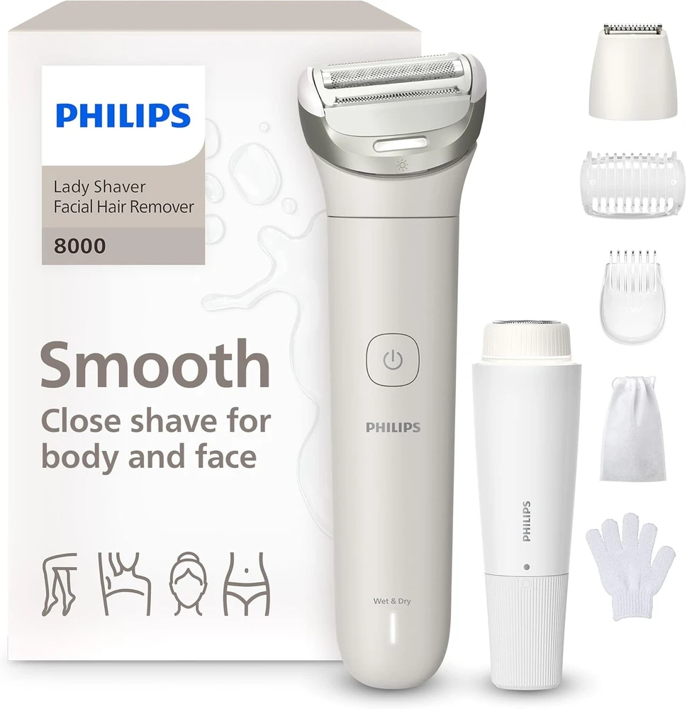 Philips moteriška elektrinė skutimosi mašinėlė su elastinga galvute, akumuliatorinė, BRL159/00