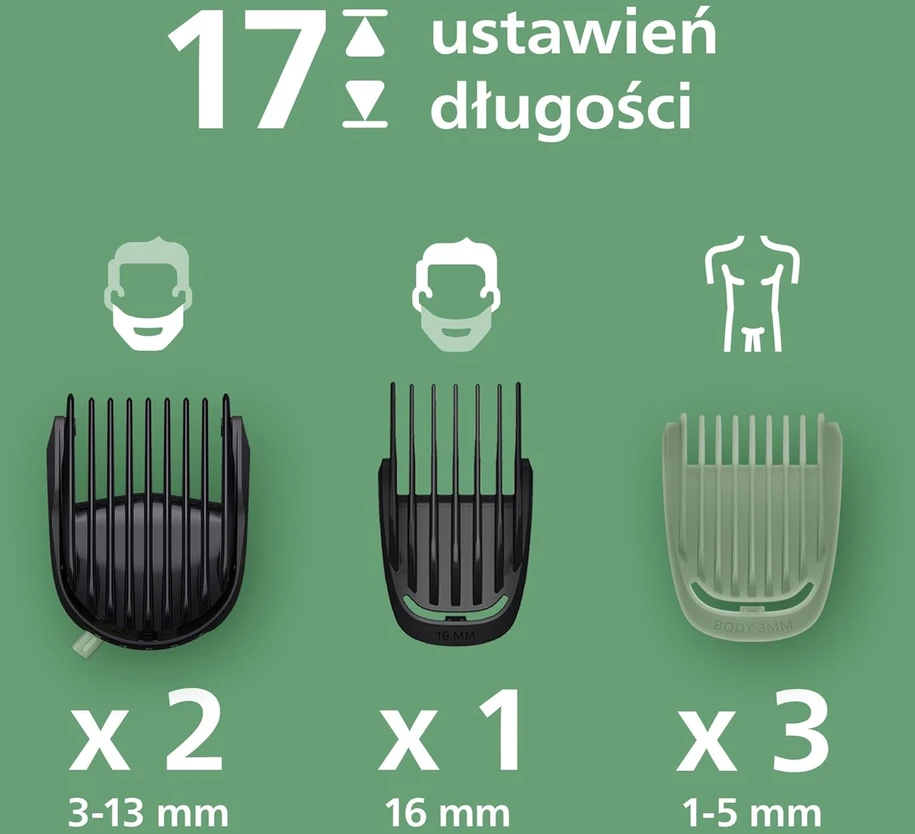 Philips Multigroom 11-in-1 veido, kūno ir plaukų trimeris, 17 ilgio nustatymų, MG5951/15