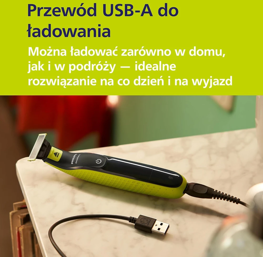 Barzdaskutė Philips OneBlade 360 elektrinis barzdos trimeris ir skustuvas su 2 ašmenimis QP2724/31