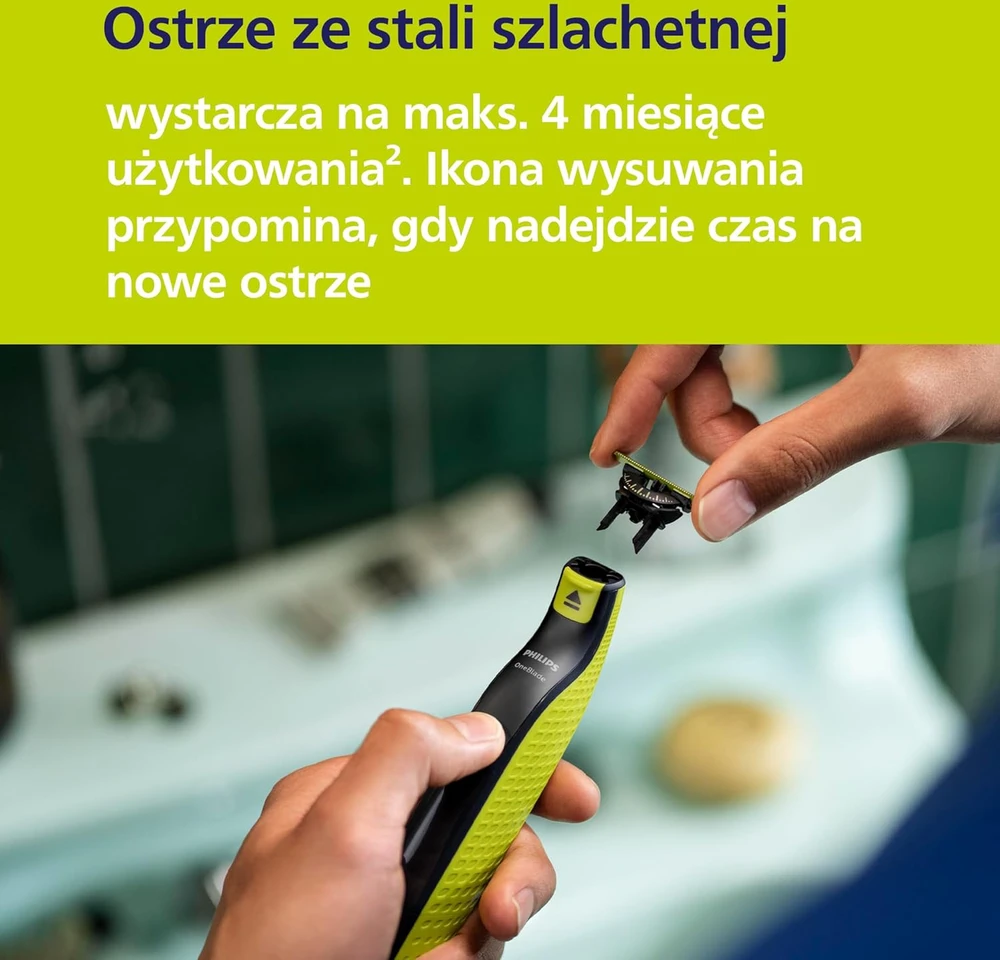 Philips OneBlade 360 veido ir kūno elektrinis skustuvas su 3 peiliais QP2824/31