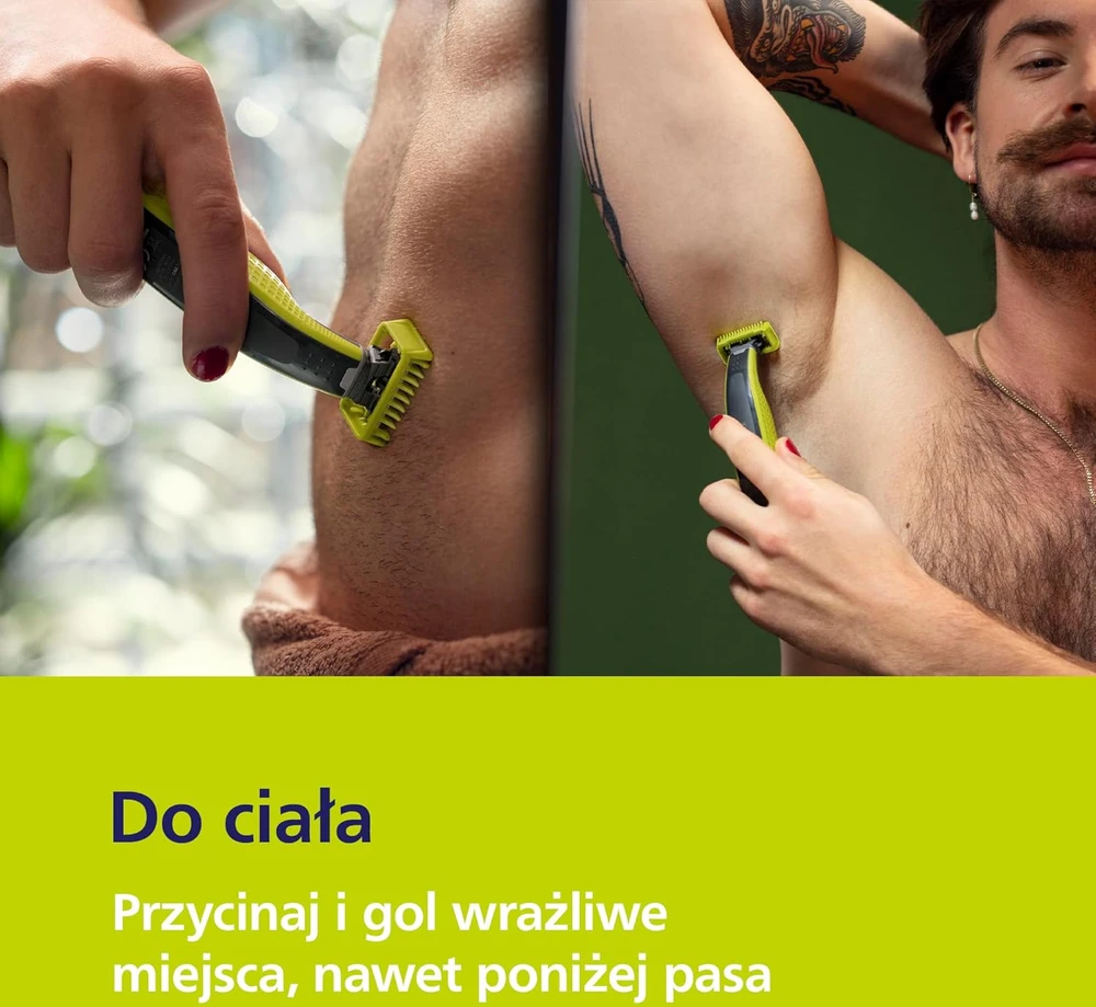 Philips OneBlade 360 veido ir kūno elektrinis skustuvas su 3 peiliais QP2824/31
