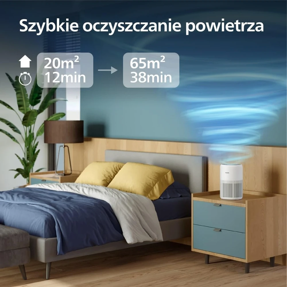Philips oro valytuvas iki 65 m², CADR 250 m³/h, HEPA ir aktyvintos anglies filtras AC0950/10
