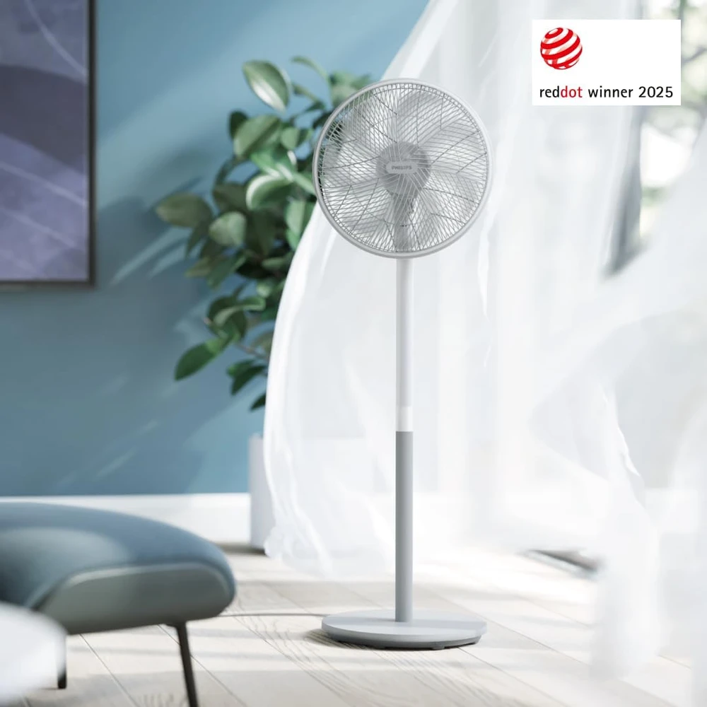 Ventiliatorius Philips 2000 Series | CX2550/00 | Stand Fan | 50 W | Diameter 40 cm | Greičių skaičius 3 | Oscillation | Baltas