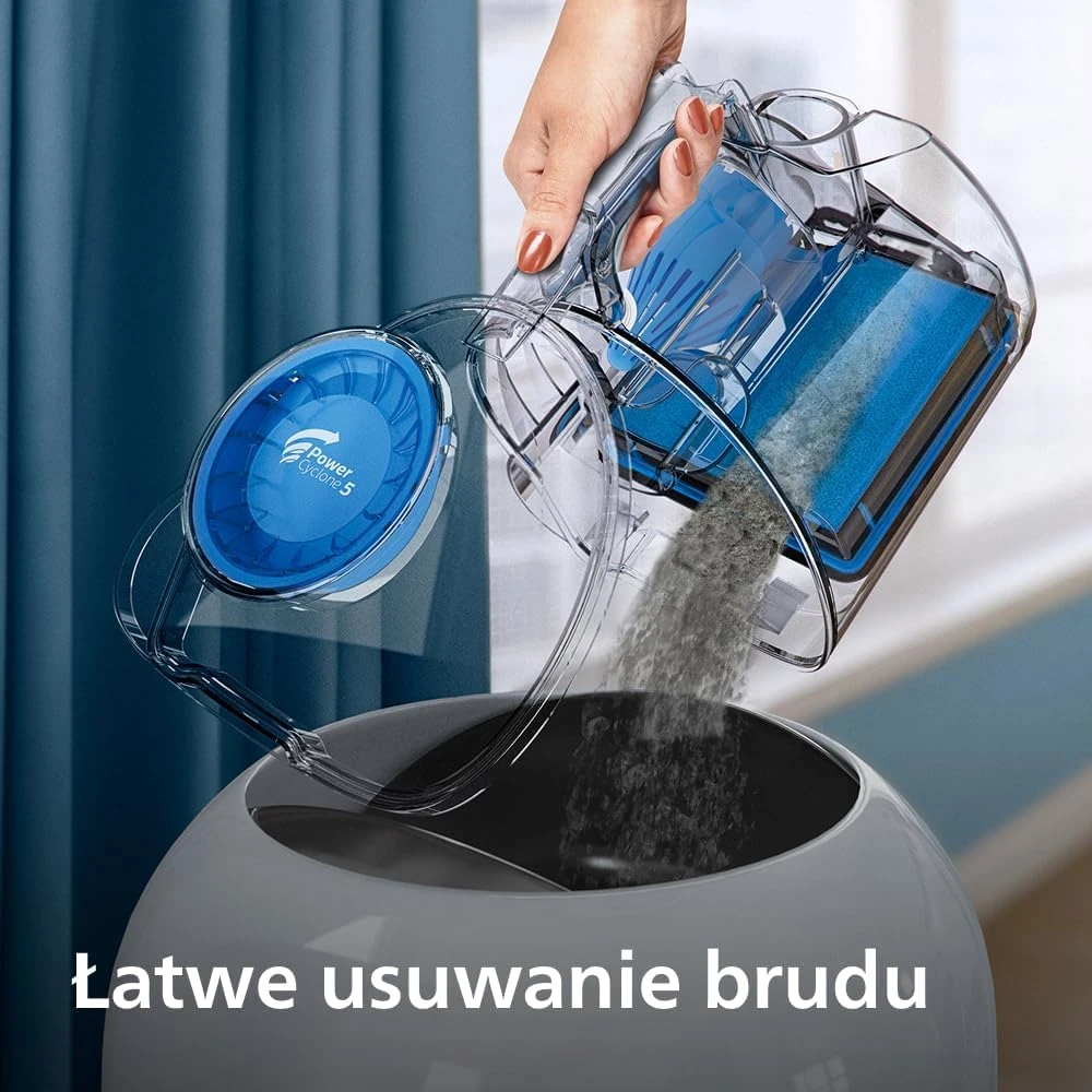 Dulkių siurblys Philips | Vacuum cleaner PowerPro Compact | FC9332/09 | Power 650 W | Juodas/ baltas