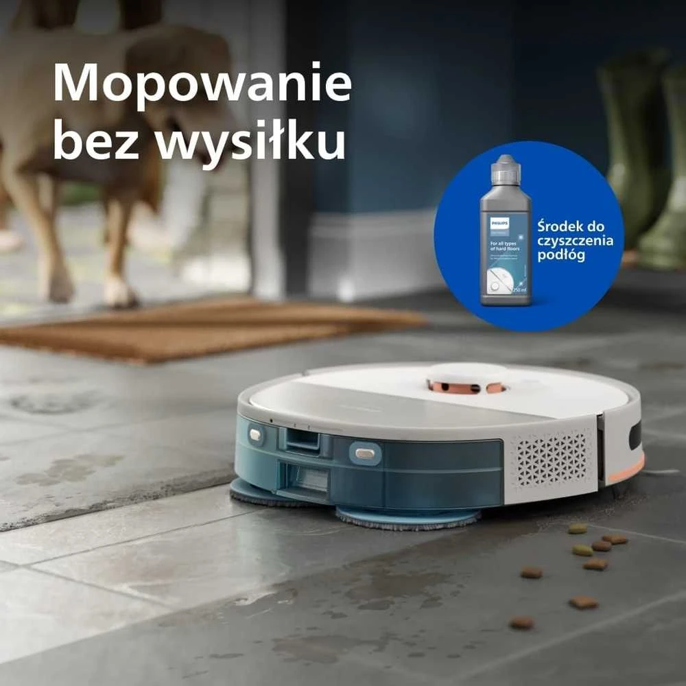 Philips robotas dulkių siurblys-mopas 10 000 Pa su lazerine navigacija ir automatinio ištuštinimo stotimi XU5100/20