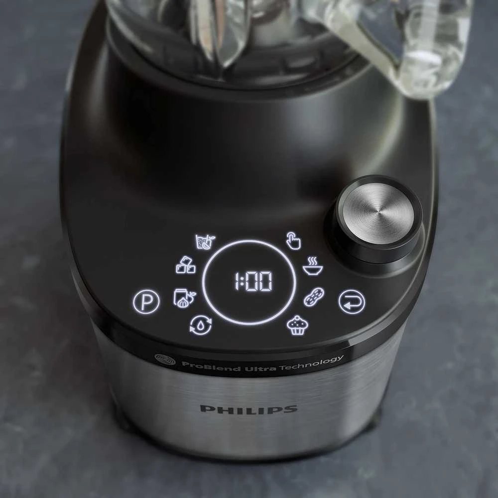 Philips stacionarus blenderis 1500 W, stiklinis 2 l ąsotis, 6 programos, HR3760/10