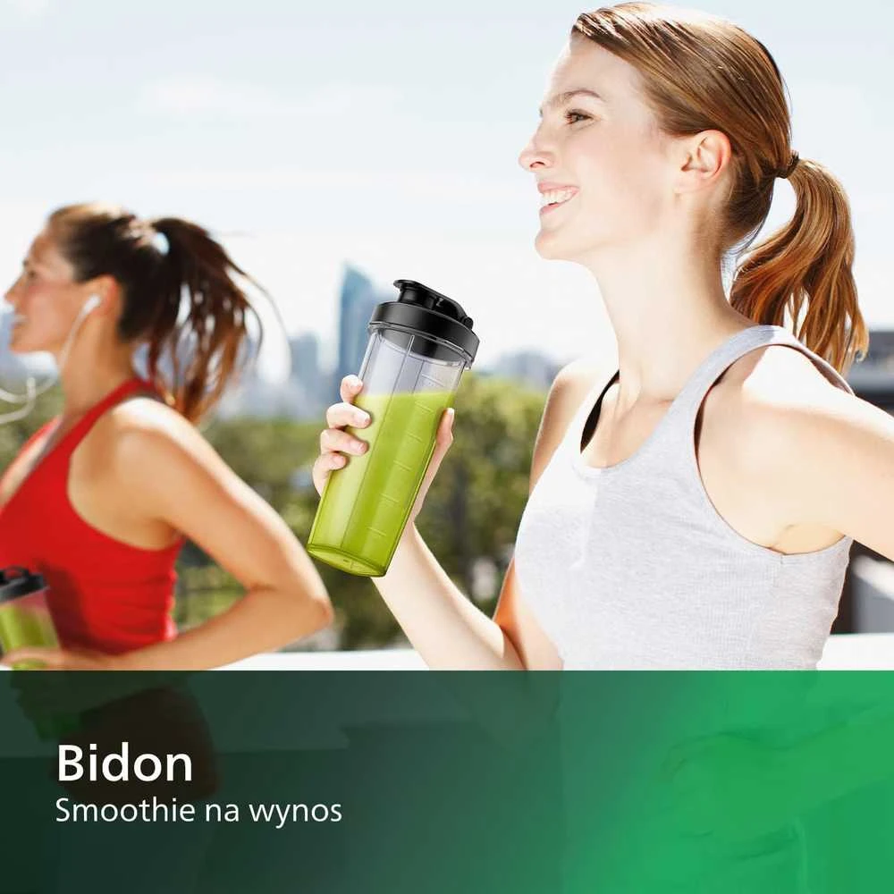 Philips stacionarus blenderis ProBlend Crush 600 W, 2 l stiklinis ąsotis, juodas HR2291/41