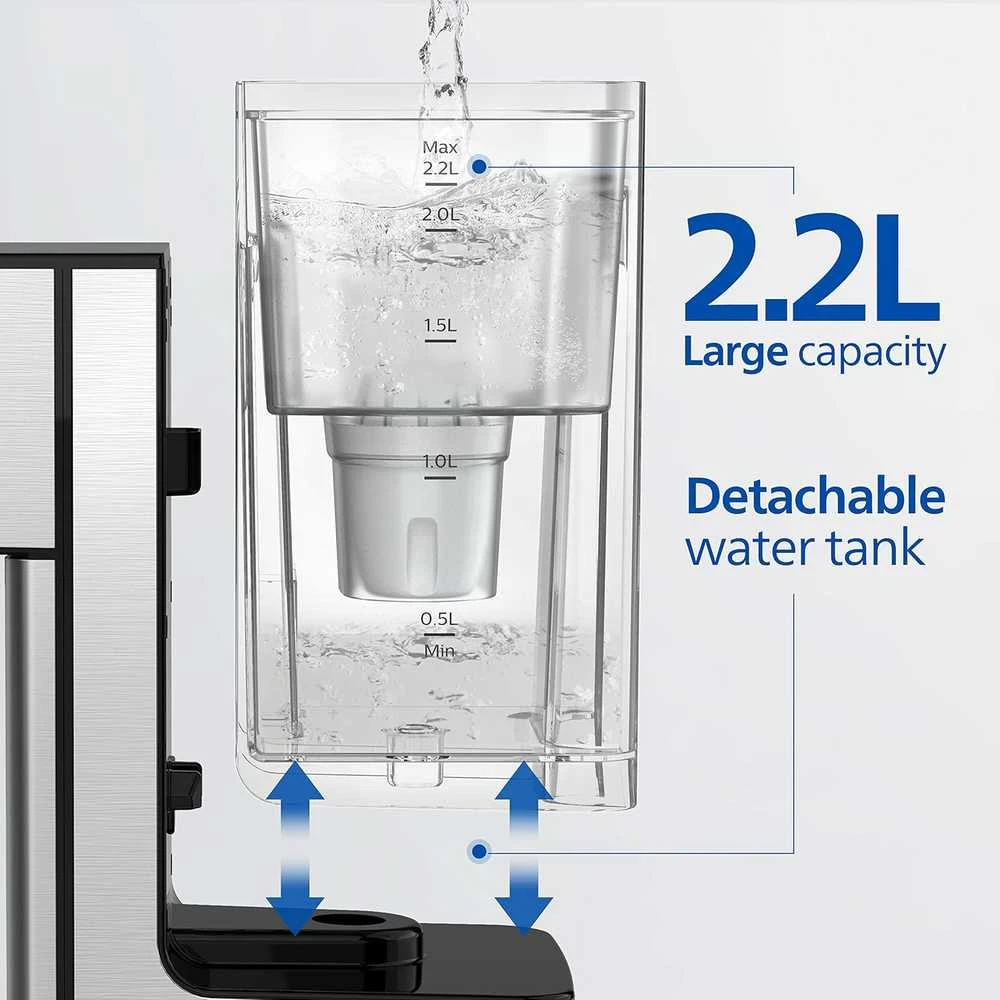 Philips vandens dozatorius su anglies filtru, 2,2 l talpa, ADD5910M/10