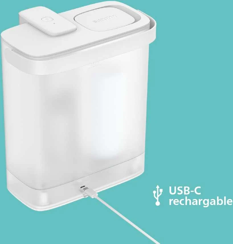 Philips vandens filtras staliniam naudojimui su 3 filtrų komplektu, 3 l talpa, greitas srautas, USB-C akumuliatorius, AWP2980WHS3/10
