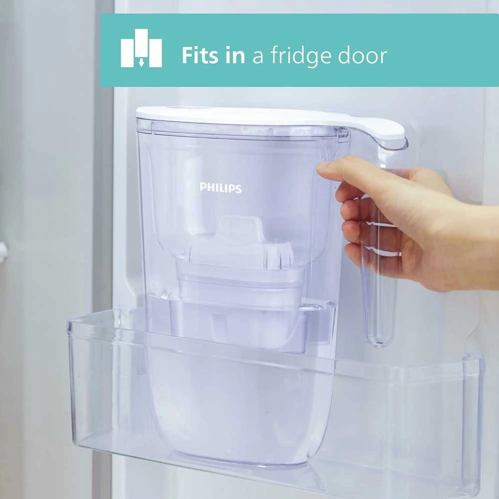 Philips vandens filtravimo ąsotis 2,6 l su 4 filtrais ir elektroniniu laikmačiu Micro X-Clean Softening+