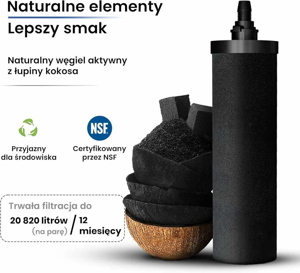 Phoenix Gravity 6 l stalo vandens filtravimo sistema su dviem Smart Carbon filtrais ir nerūdijančio plieno čiaupu
