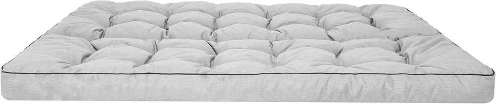 PillowPrim sėdimoji pagalvė sūpynėms, 150 cm, pilka, su atlošu, lininiu užvalkalu