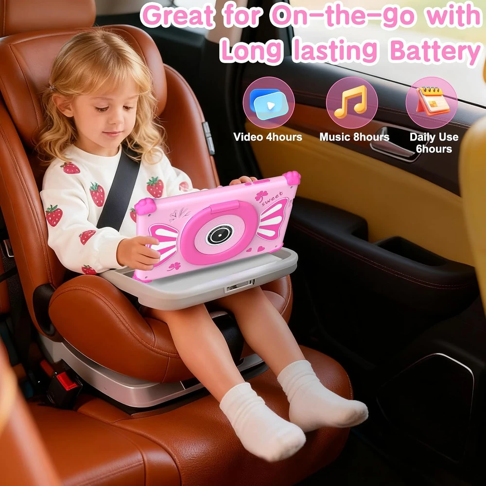 Planšetė ascrecem planšetinis kompiuteris vaikams 7 colių IPS, 32 GB, Wi-Fi, KIDS710