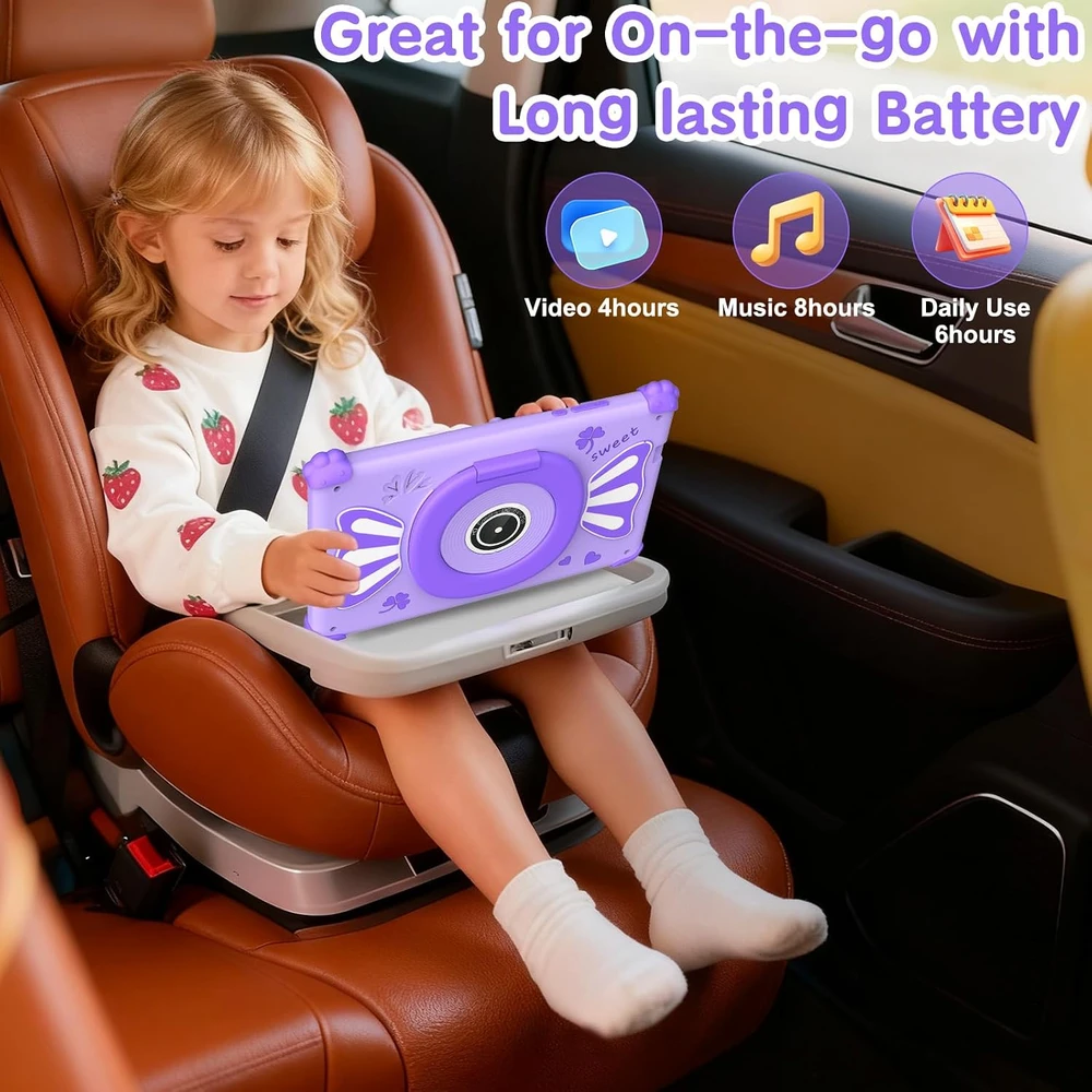 Planšetė ascrecem vaikiškas planšetinis kompiuteris 7 colių, 32 GB, Android, KIDS710