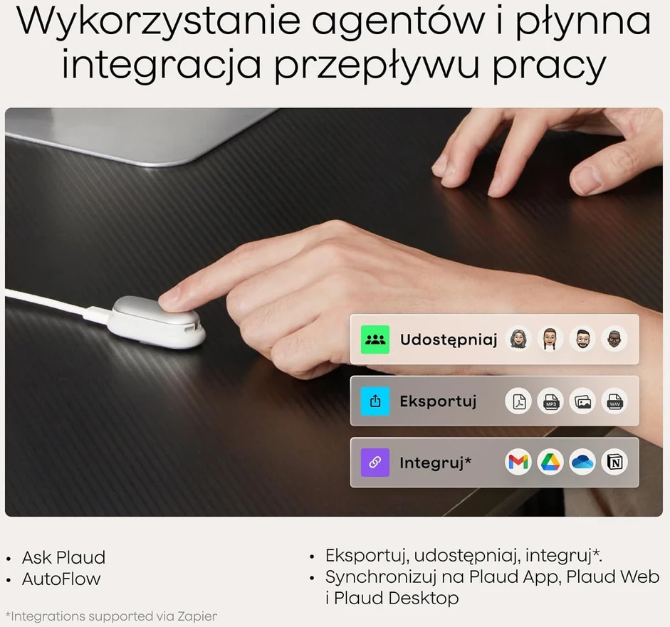 Plaud AI diktofonas su AI transkripcija, 64 GB atmintis, Bluetooth, NB-100 modelis
