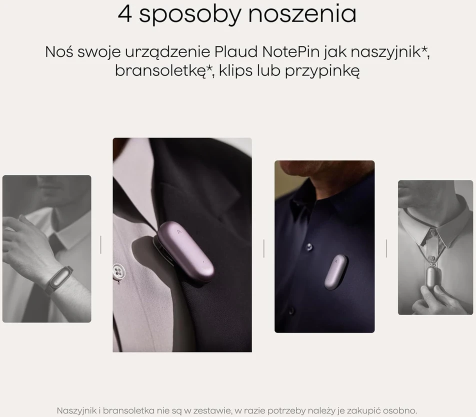 Plaud išmanusis AI diktofonas su Bluetooth, 64 GB atmintimi, 20 valandų įrašymas, NB-100