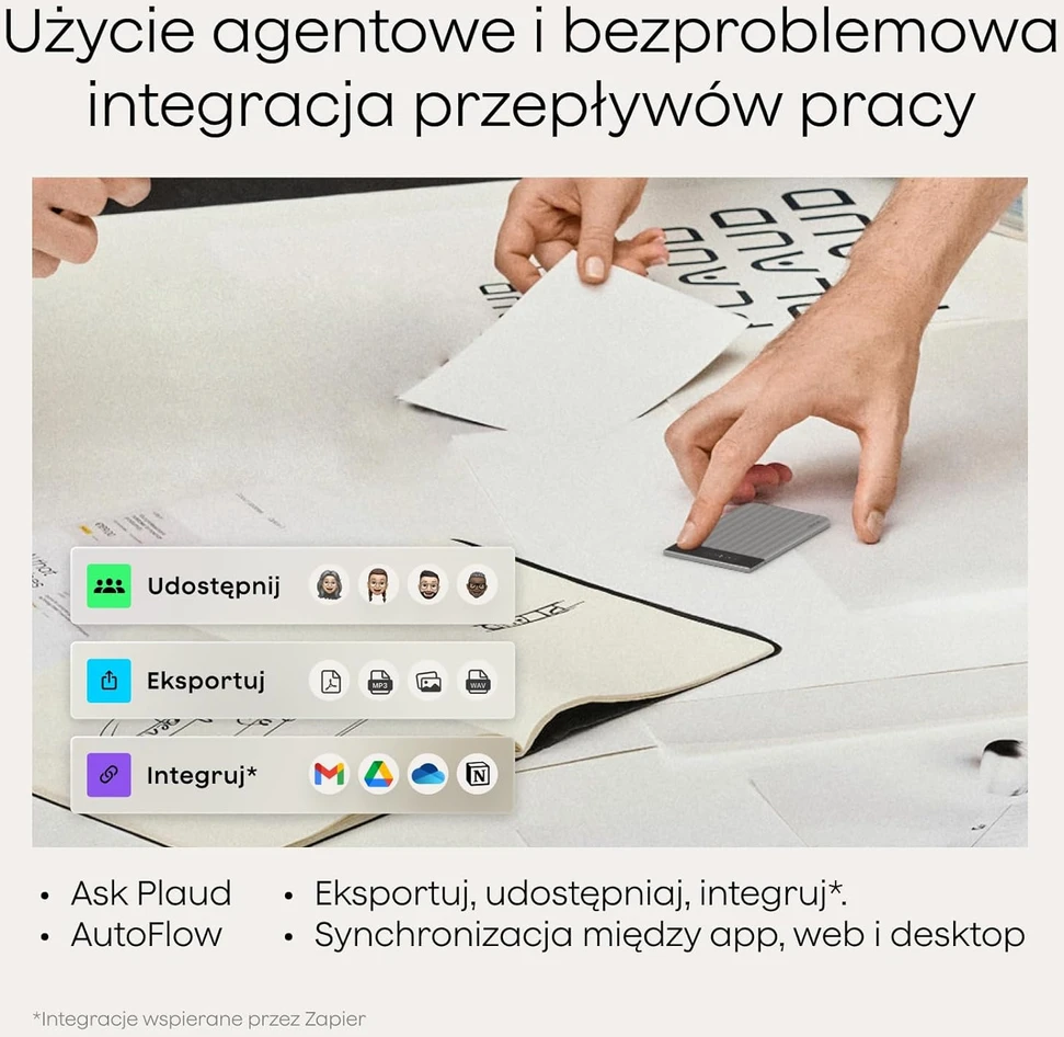 Plaud skaitmeninis AI diktofonas su transkripcija, daugiakalbė parama, 64 GB, Bluetooth, PN0300