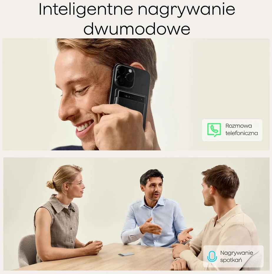 Plaud skaitmeninis AI diktofonas su transkripcija, daugiakalbė parama, 64 GB, Bluetooth, PN0300