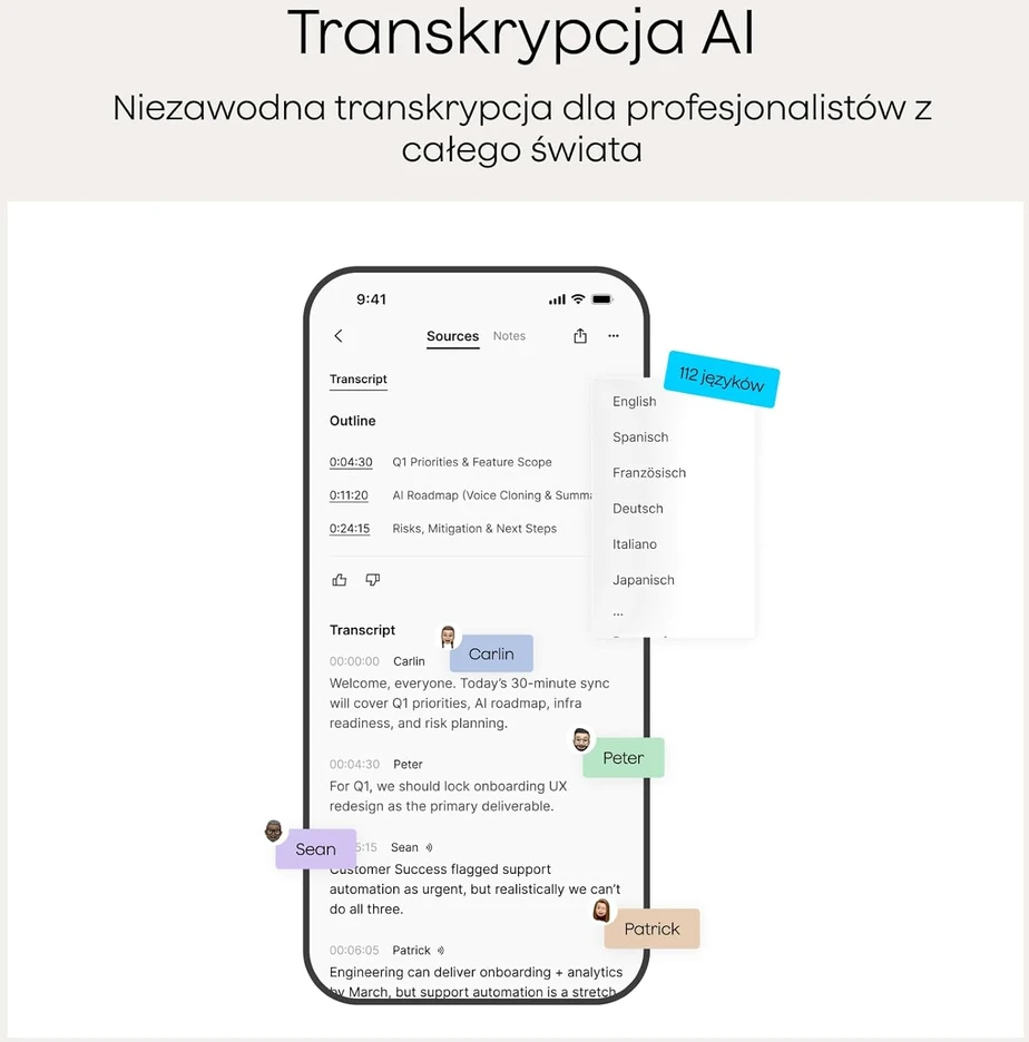 Plaud skaitmeninis AI diktofonas su transkripcija, daugiakalbė parama, 64 GB, Bluetooth, PN0300