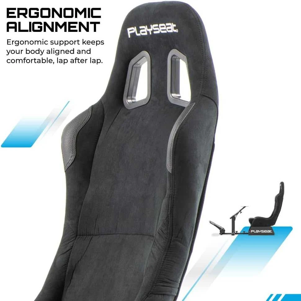 Žaidimų kėdė lenktynėms Playseat Evolution Alcantara, Juoda