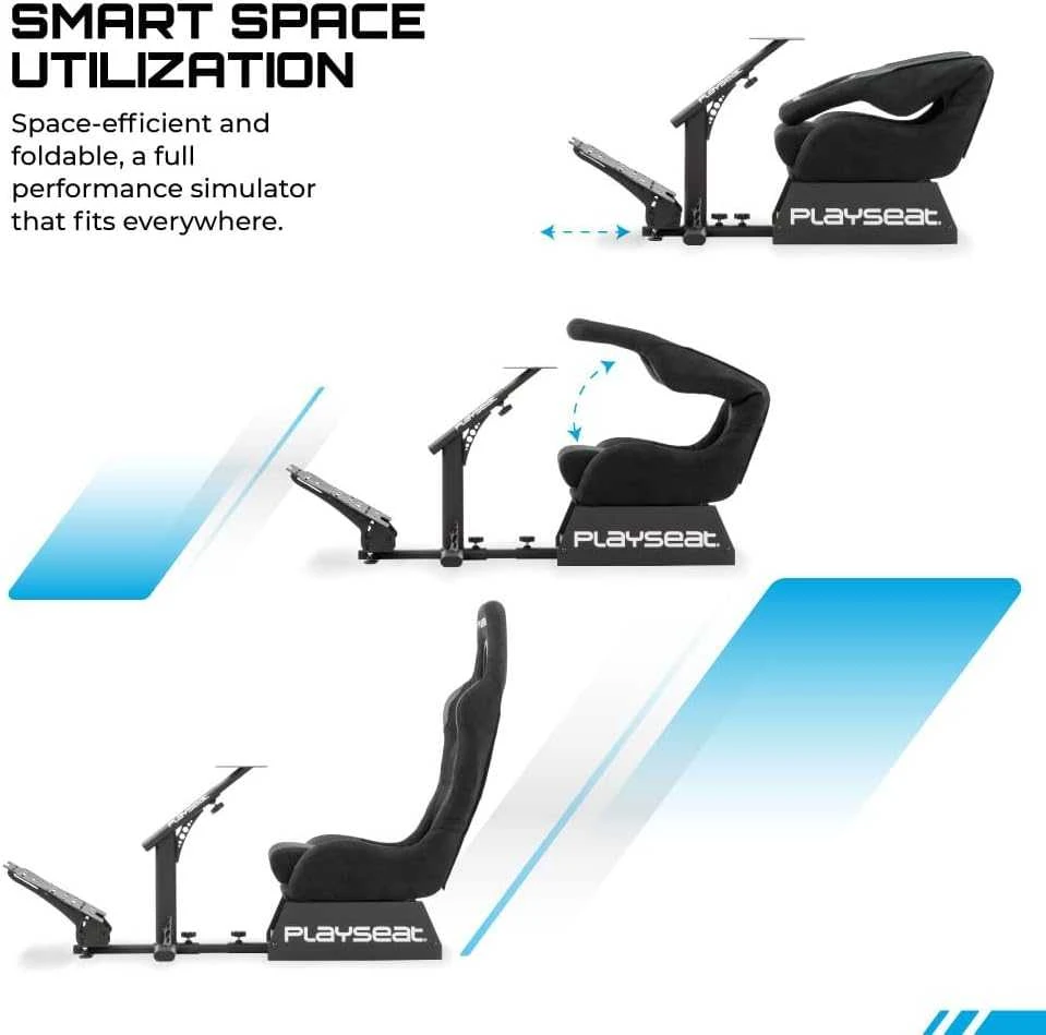 Žaidimų kėdė lenktynėms Playseat Evolution Alcantara, Juoda