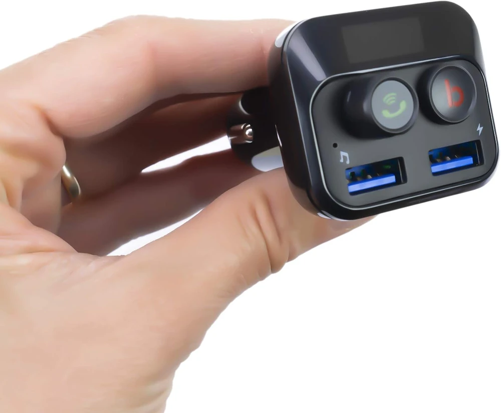 PNI automobilinis FM moduliatorius Bluetooth 5.0 su MP3 grotuvu, Micro SD ir USB F250