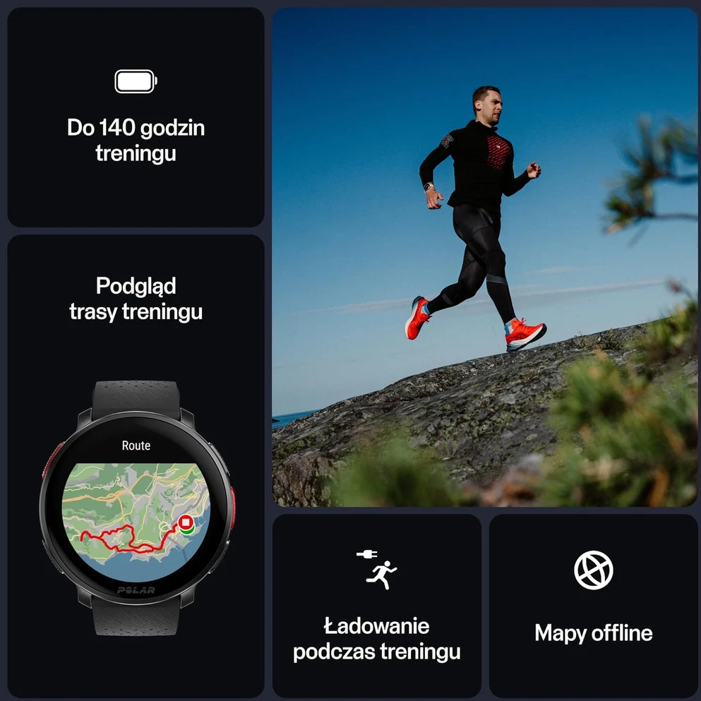 Polar išmanusis laikrodis Vantage V3 su AMOLED ekranu, dviejų dažnių GPS ir EKG funkcija