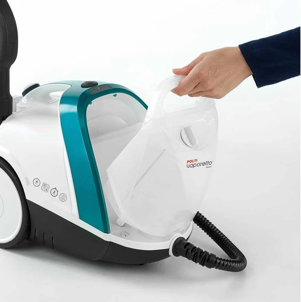Polti | Garų valytuvas | PTEU0277 Vaporetto Smart 100_T | Galia 1500 W | Garų slėgis 4 bar | Vanduo bako talpa 2 L | Baltas