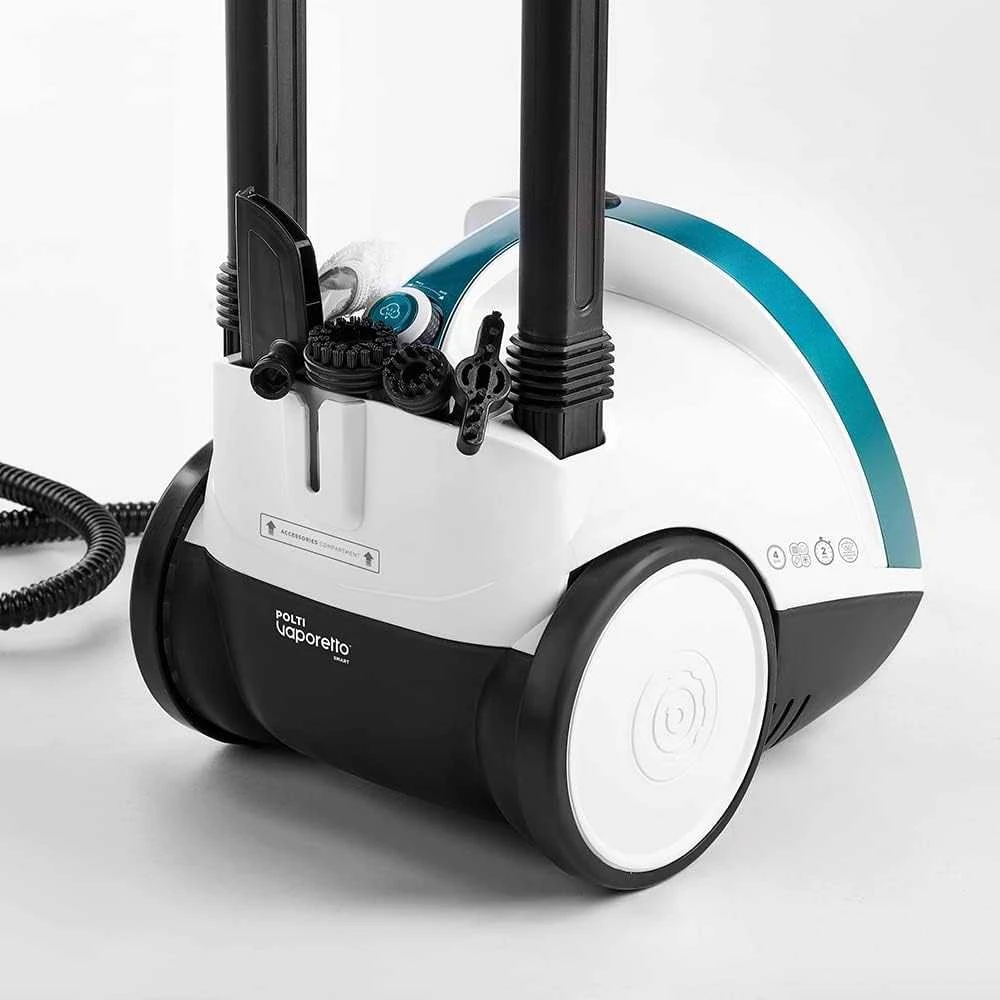 Polti | Garų valytuvas | PTEU0277 Vaporetto Smart 100_T | Galia 1500 W | Garų slėgis 4 bar | Vanduo bako talpa 2 L | Baltas