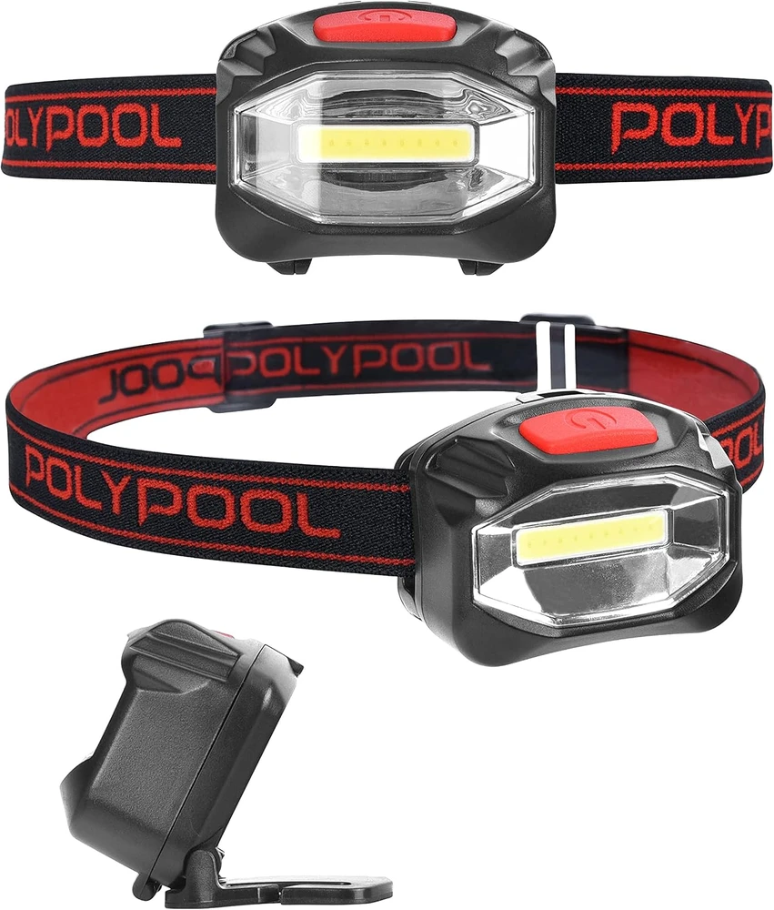 POLYPOOL LED galvos žibintuvėlis, 3 W, 180 lm, 3 režimai, PP3156