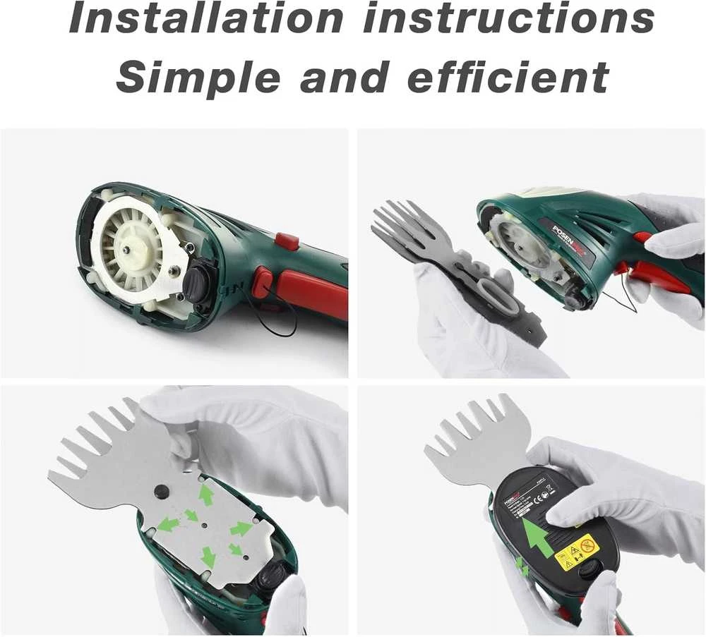POSENPRO akumuliatorinės žolės ir gyvatvorių žirklės 2in1, 7.2V, ABS, 120 mm peilis, PGHT7.2