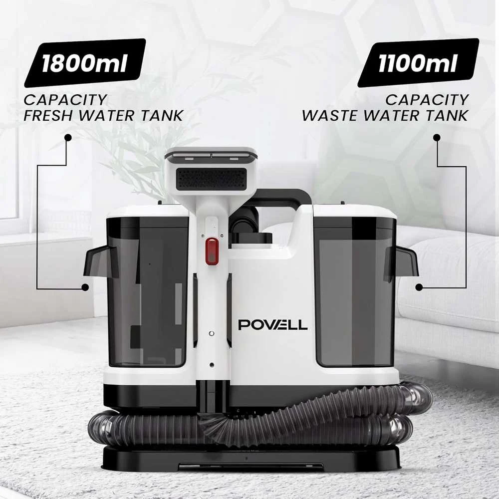 Powell plaunantis dulkių siurblys 450 W, 1,3 l talpa, kilimams ir apmušalams, POW-TARIJ-WT
