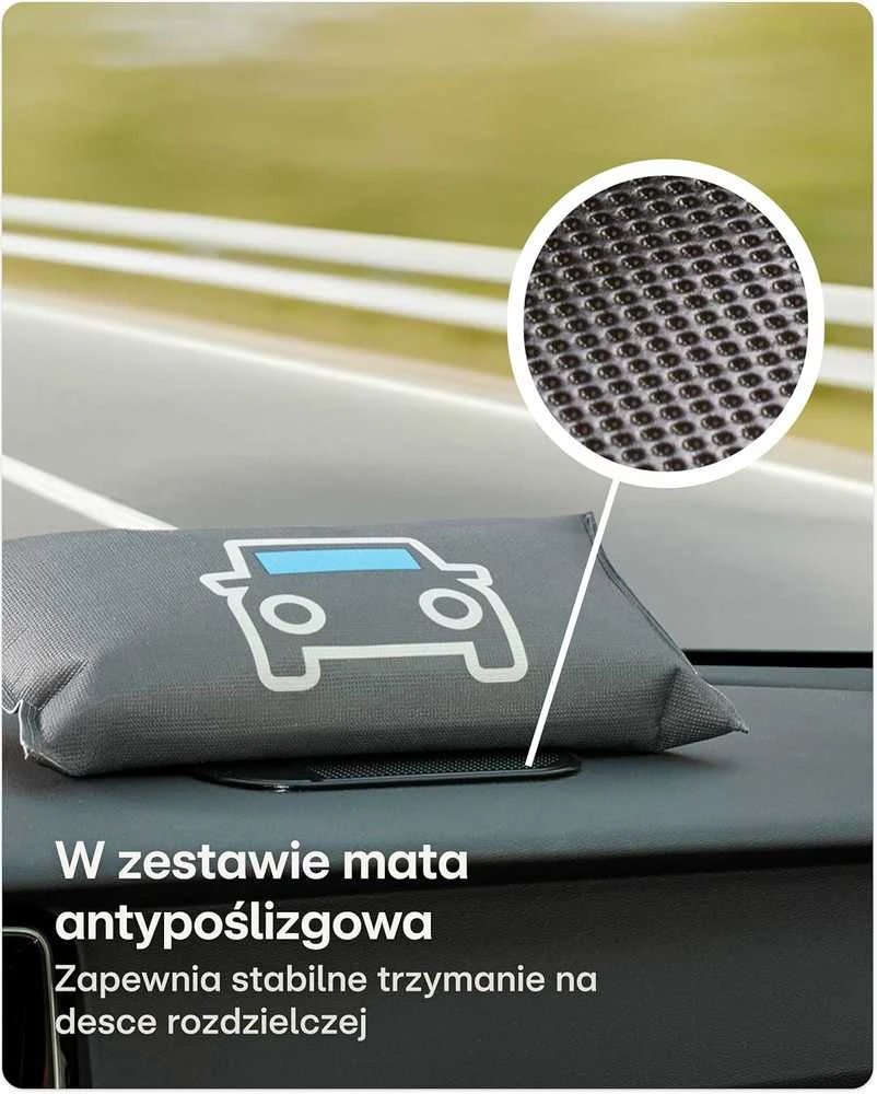 Sausintuvas Praknu automobilio drėgmės surinkimo pagalvėlė 500g su indikatoriumi ir neslystančiu kilimėliu