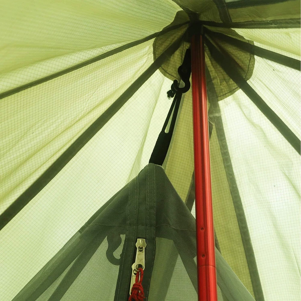 Preself tipi palapinė 4 asmenims, lengva, su krosnies anga, aukštis 220 cm, 4 sezonų