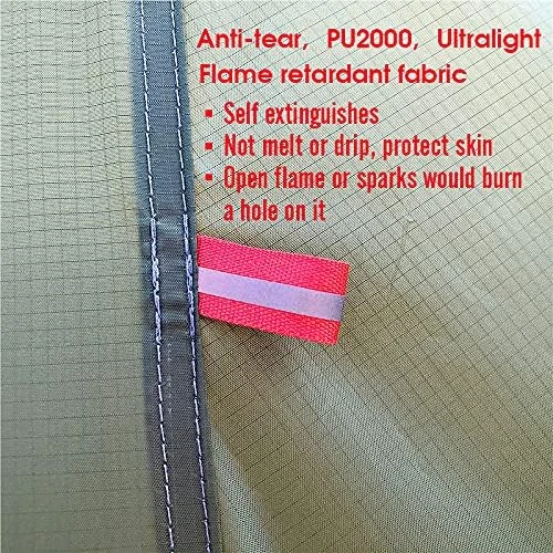 Preself tipi palapinė 4 asmenims, lengva, su krosnies anga, aukštis 220 cm, 4 sezonų