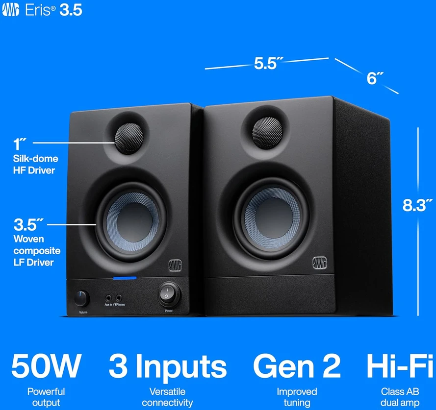 Monitorinės kolonėlės PreSonus Eris 3.5 2nd Gen